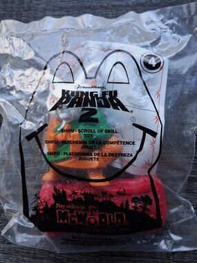 2011 McDonald’s Happy Meal Kung Fu Panda 2 - SHIFU - SCROLL OF SKILL TOY